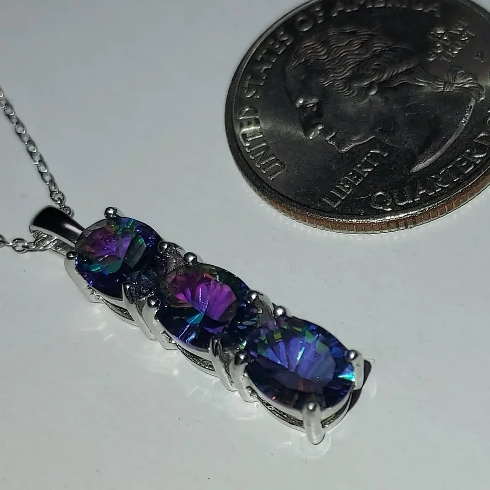 BLUE PETALITE PENDANT - Picture 3 of 4